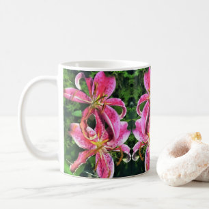 Caneca De Café Lírios de Stargazer de Café Mug