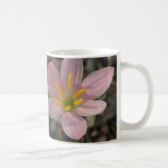 Caneca De Café Lírios grandiosos da chuva (Direita)