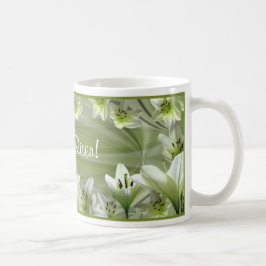Caneca De Café Lírios para a páscoa!