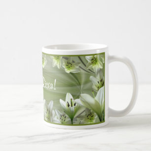 Caneca De Café Lírios para a páscoa!