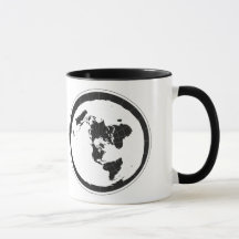 Caneca de café lisa da terra