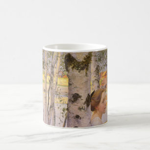 Caneca De Café Lisbeth no Birch Grove (Linda Menina)