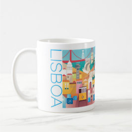 Caneca De Café Lisboa 11oz ou 15oz Mug