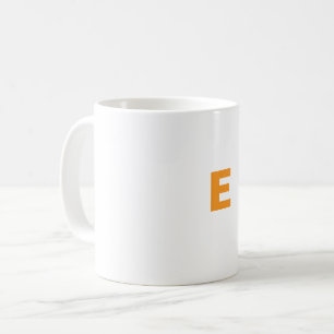 Caneca De Café Lista de letras E personalizadas