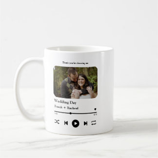 Caneca De Café Lista de reprodução de música personalizada para c