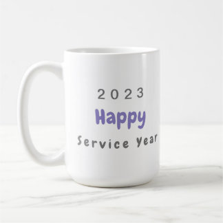 Caneca De Café Lista de Serviço Feliz 2023 Personalizada