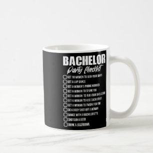 Caneca De Café Lista de Verificação da Festa de Despedida de Solt