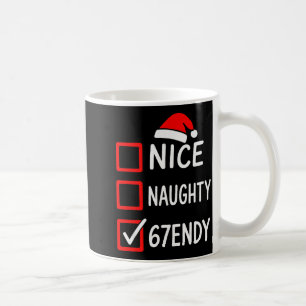 Caneca De Café Lista de verificação de Natal 67endy – 6 7 Boas Tr