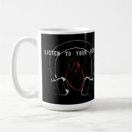 Caneca De Café Listen to Your Heart