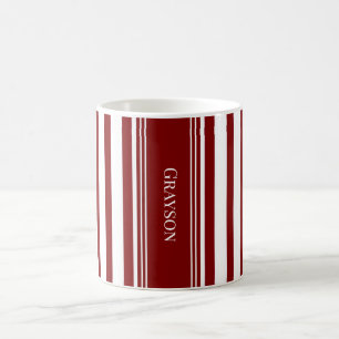 Caneca De Café Listra Vermelha