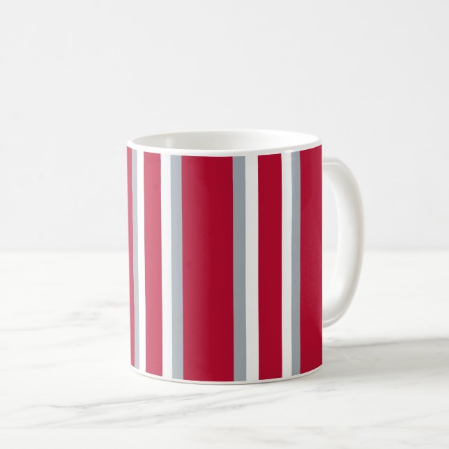 Caneca De Café Listrado de Polo Buckeye (Frente Esquerda)