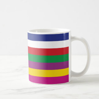 Caneca De Café Listras afortunadas coreanas de Saekdong sete