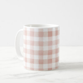 Caneca De Café Listras Brancas Rosa