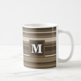 Caneca De Café Listras castanhas