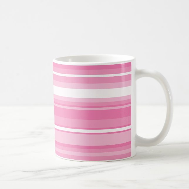 Caneca De Café Listras cor-de-rosa (Direita)
