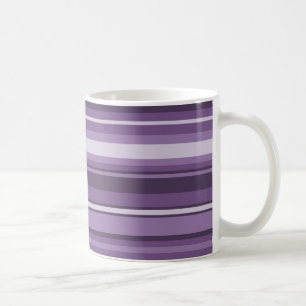 Caneca De Café Listras da lavanda