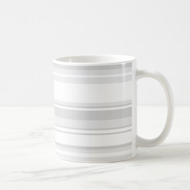Caneca De Café Listras de cinza clara (Direita)