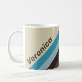 Caneca De Café Listras de Ferrugem da Dedaleira com Nome