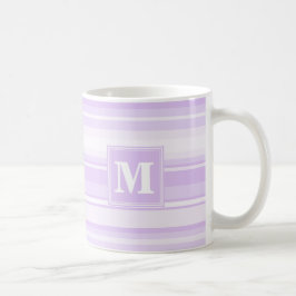 Caneca De Café Listras de monograma
