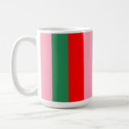 Caneca De Café Listras de Natal Contemporâneas
