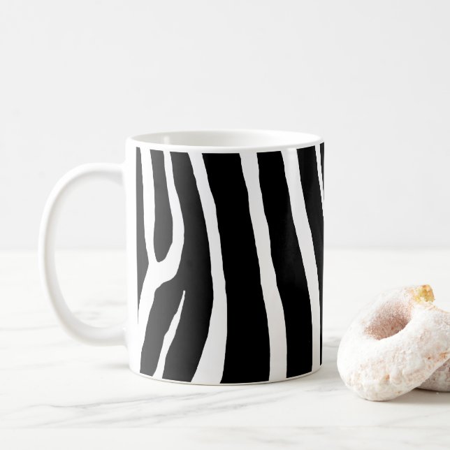 Caneca De Café Listras de Zebra  (Com Donut)