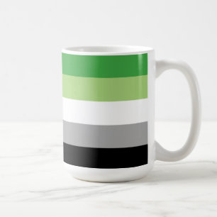 Caneca De Café Listras do Orgulho Aromântico
