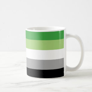 Caneca De Café Listras do Orgulho Aromântico