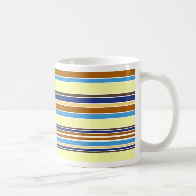 Caneca De Café Listras do verão (Direita)