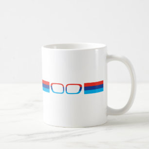 Caneca De Café Listras e rins horizontais de BMW M