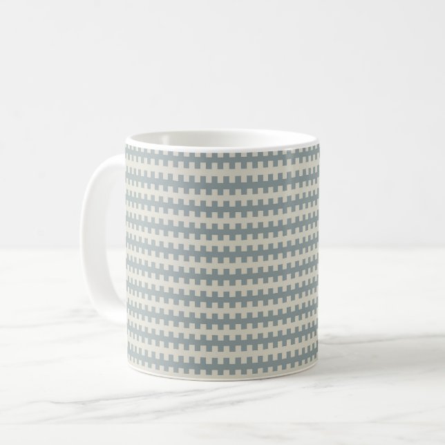 Caneca De Café listras geométricas (Frente Esquerda)
