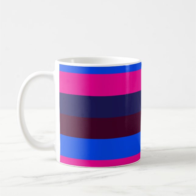 Caneca De Café Listras neon à meia-noite (Esquerda)