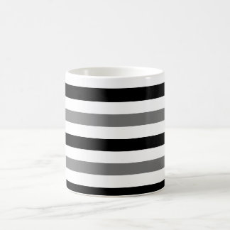 Caneca De Café Listras pretas e brancas design