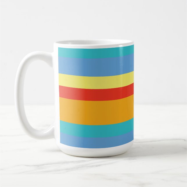Caneca De Café Listras retrô (Esquerda)