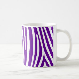 Caneca De Café Listras roxas violetas da zebra