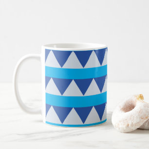 Caneca De Café Listras Triangulares Modernas
