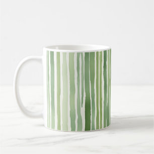 Caneca De Café Listras Verdes 