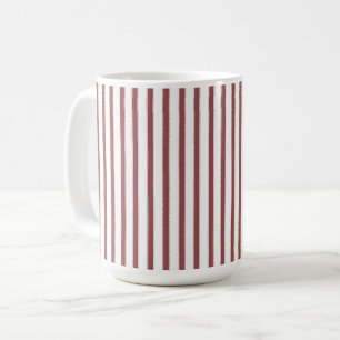 Caneca De Café Listras vermelhas e brancas de Natal