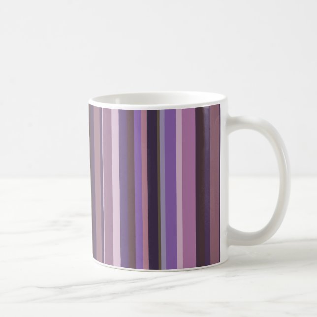 Caneca De Café Listras verticais Mauve (Direita)