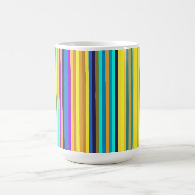 Caneca De Café Listras Verticais Vibrantes (Centro)