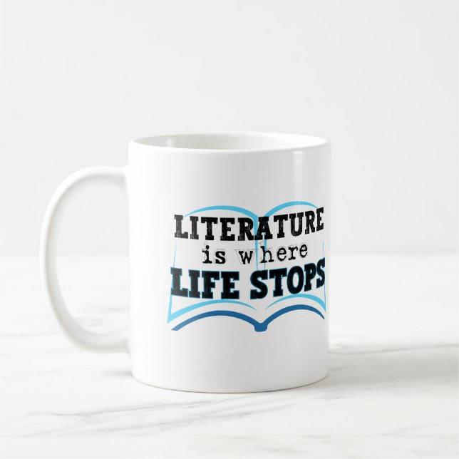 Caneca De Café Literatura é onde a vida é PARADA (Esquerda)