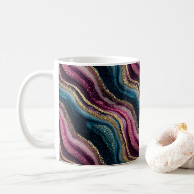 Caneca De Café Lítio Agitar Coffee Rosa (Com Donut)