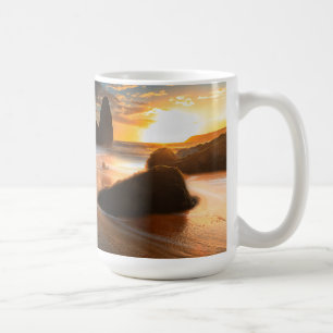 Caneca De Café Litoral no por do sol Califórnia do norte