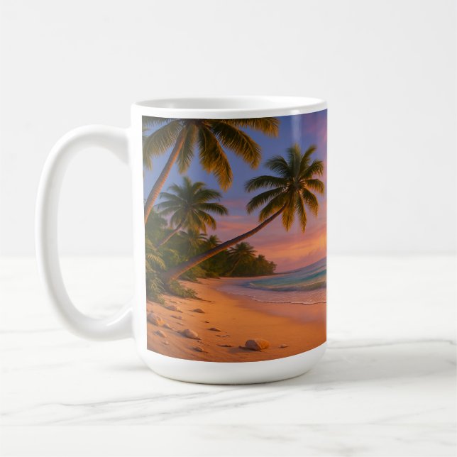 Caneca De Café Litoral Tropical (Esquerda)