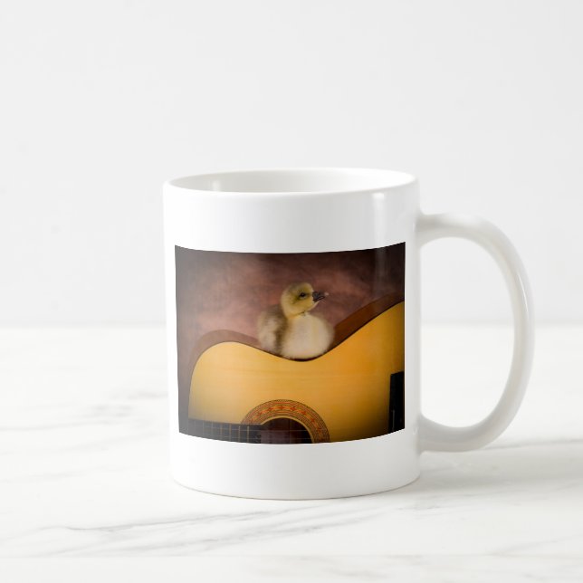 Caneca De Café little goose on a guitar (Direita)