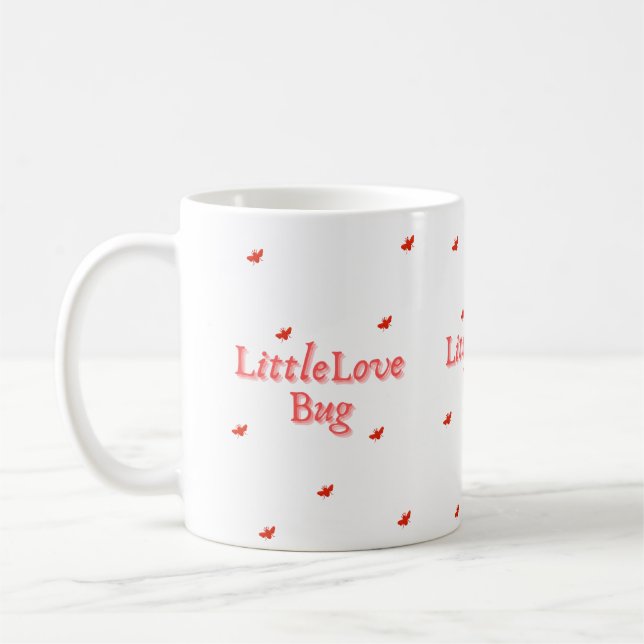 Caneca De Café Little Love Bug Valentine  (Esquerda)