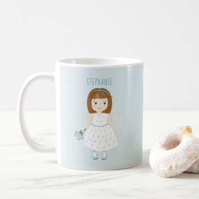 Caneca De Café Little Wildflower Birthday (Com Donut)