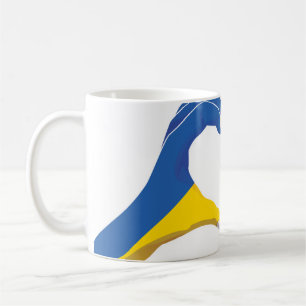Caneca De Café Lituânia Lituânia Ucrânia Ucrânia Coração de Amor