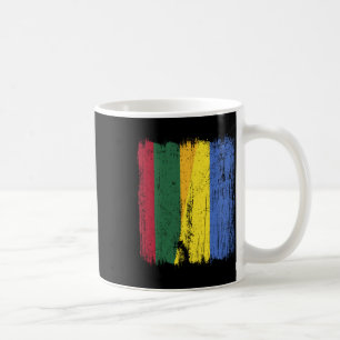 Caneca De Café Lituânia Ucrânia Meia Bandeira Lituano Ucraniano H