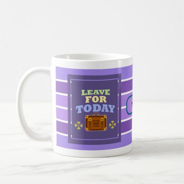 Caneca De Café Live for Today – Dynamic Lines Mug (Esquerda)