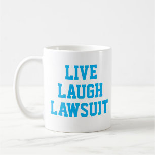 Caneca De Café Live Laugh Lawcase Funny Lawyer Gift